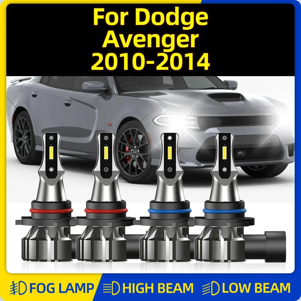 LED Headlight Bulbs 40000LM Super Bright Auto Headlamps 12V 6000K White Car Lights For Dodge Avenger 2010 2011 2012